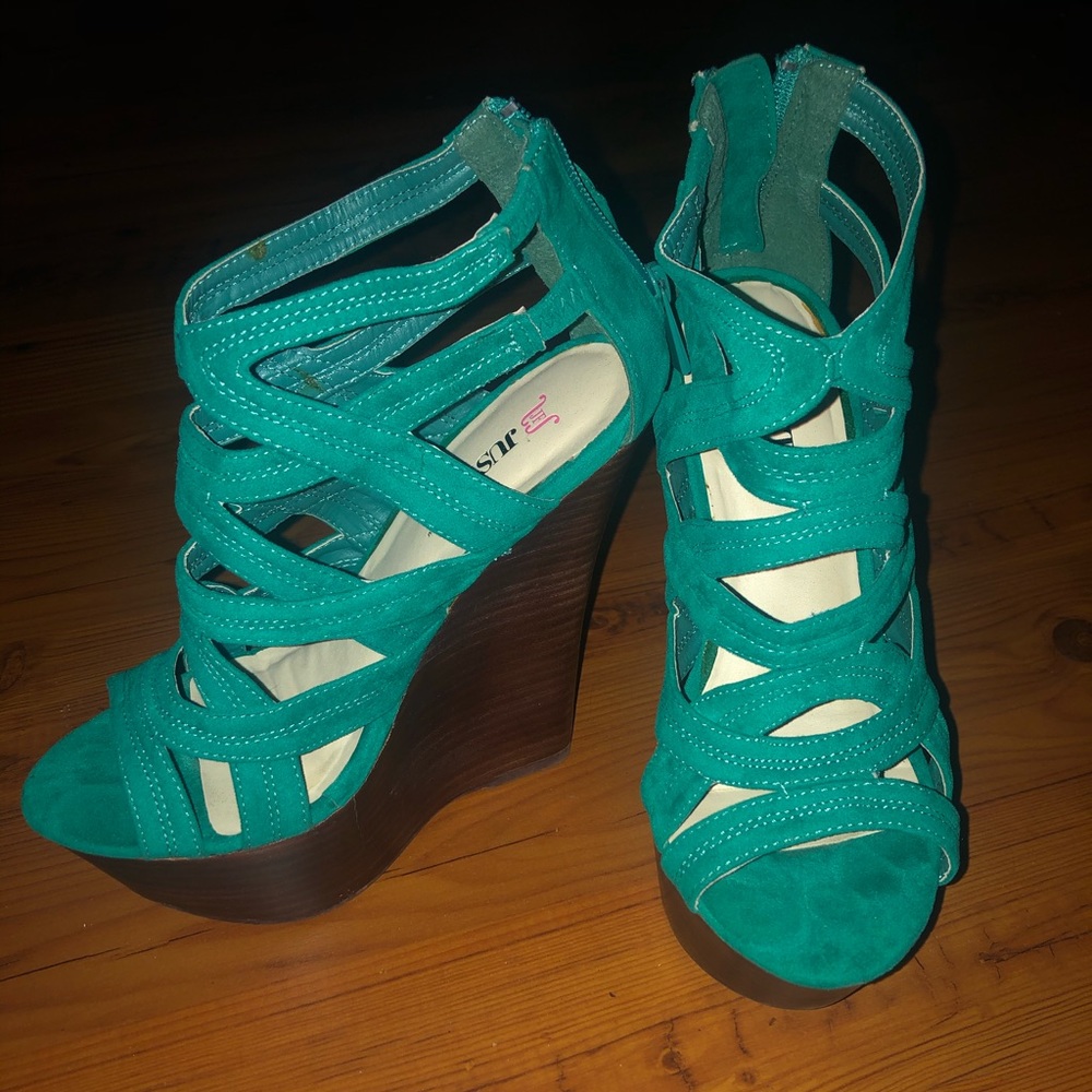 Green heels